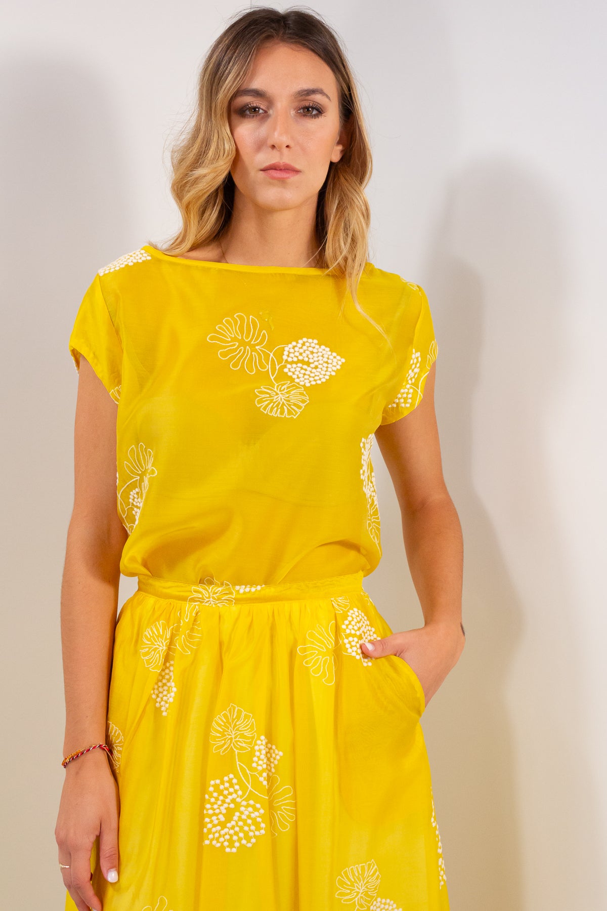 BLUSA LYOCELL RICAMATA