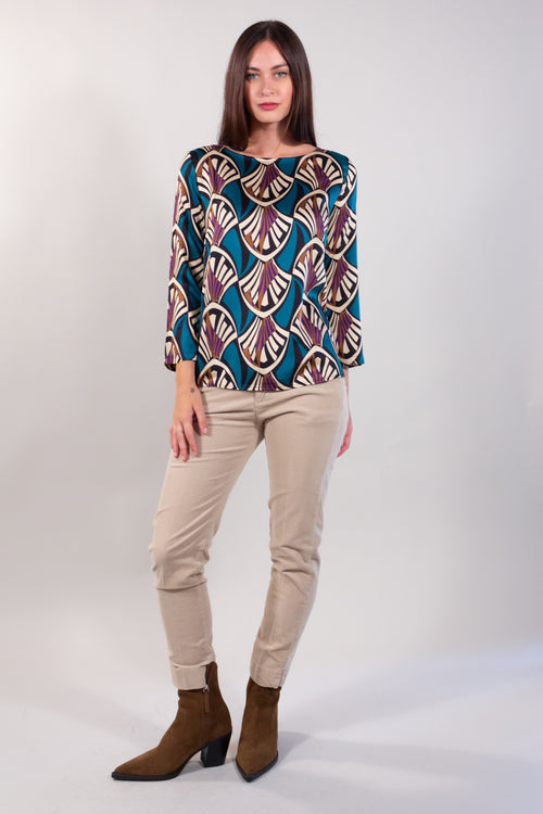 BLUSA STAMPATA