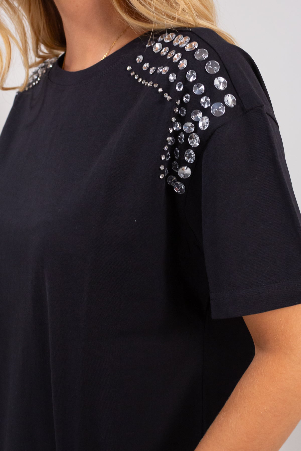 T-SHIRT STRASS SPALLE