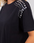 T-SHIRT STRASS SPALLE