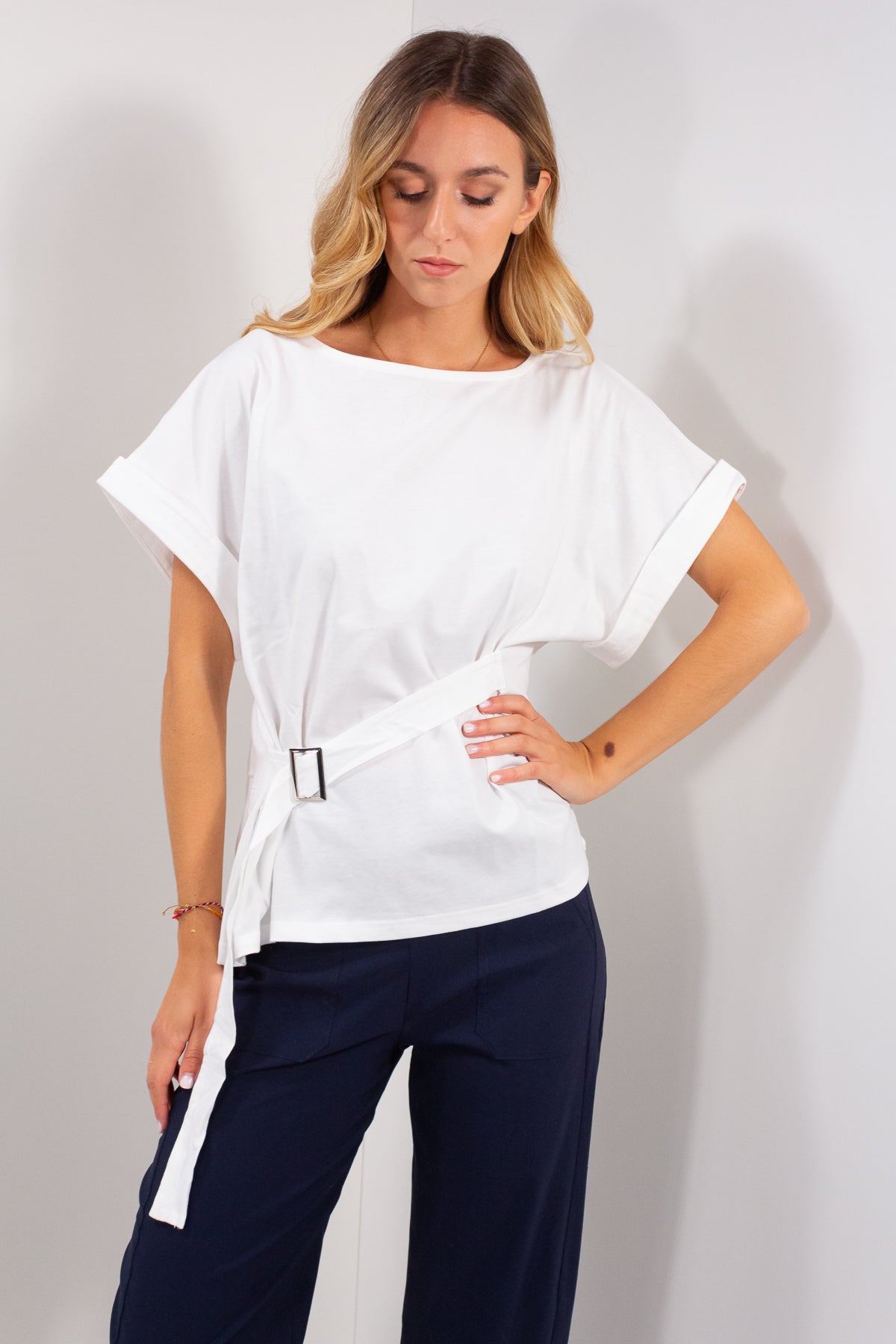 T-SHIRT KIMONO CINTURA