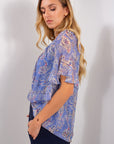 BLUSA FANTASIA FLOREALE ELASTICATA