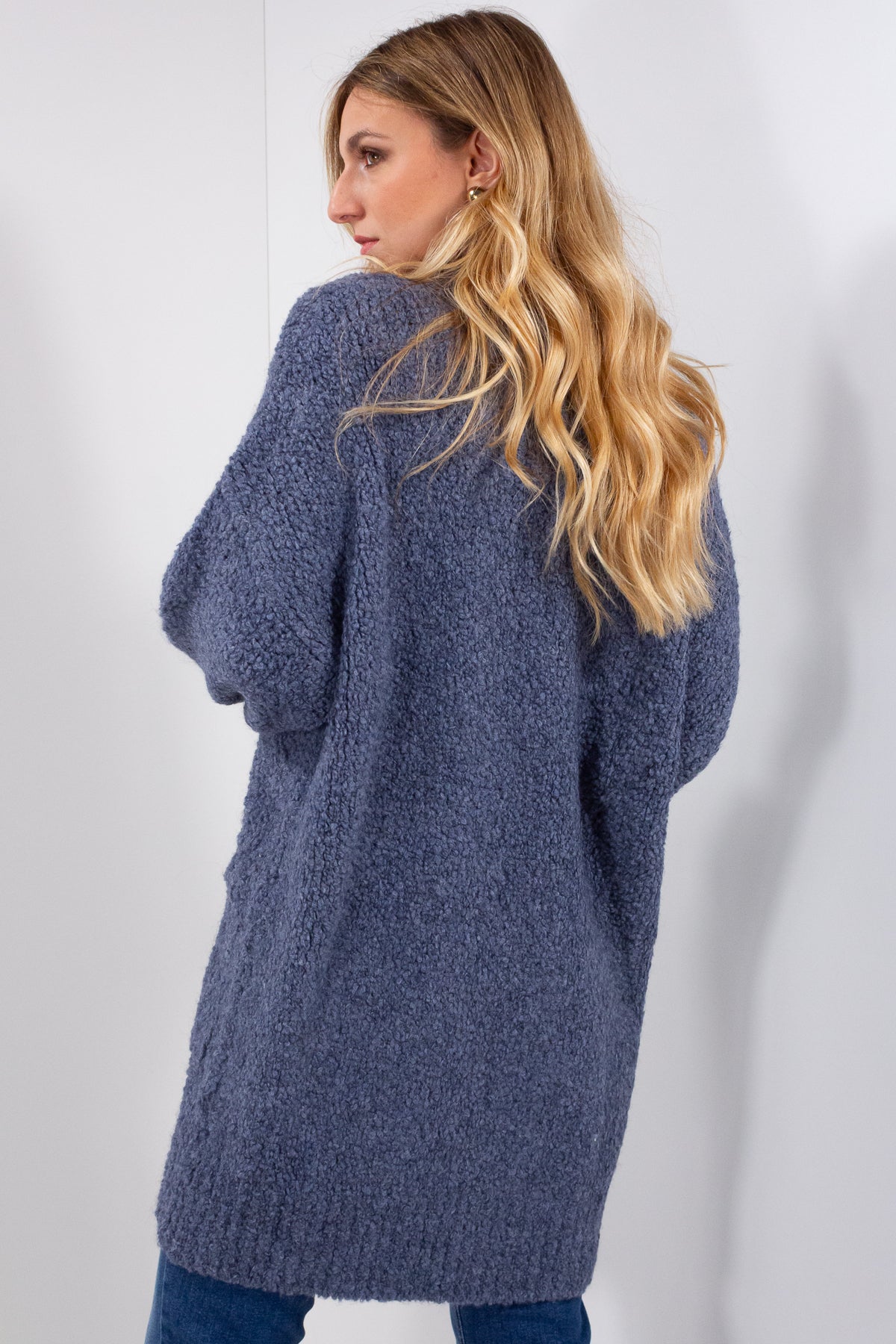 CARDIGAN BOUCLE&#39; TASCHE