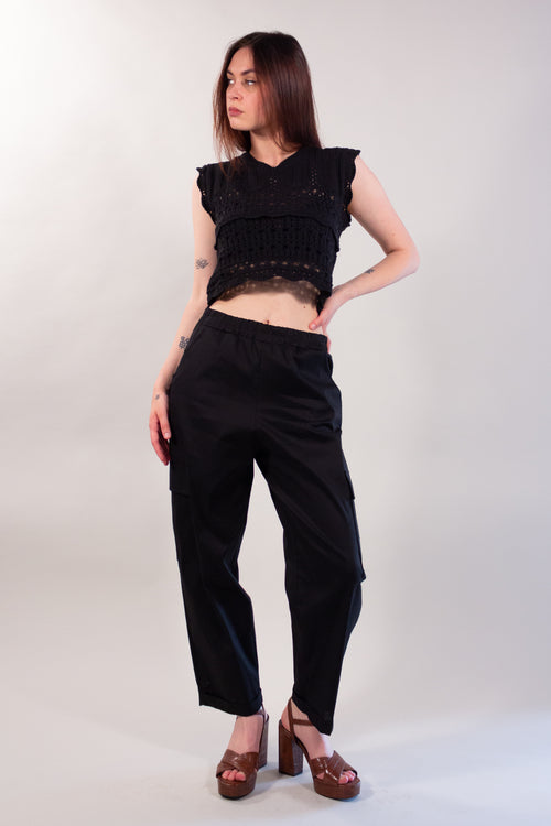 MAGLIA CROCHET CROPPED BALZA