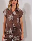 CAMICIA LYOCELL RICAMO GRANDE