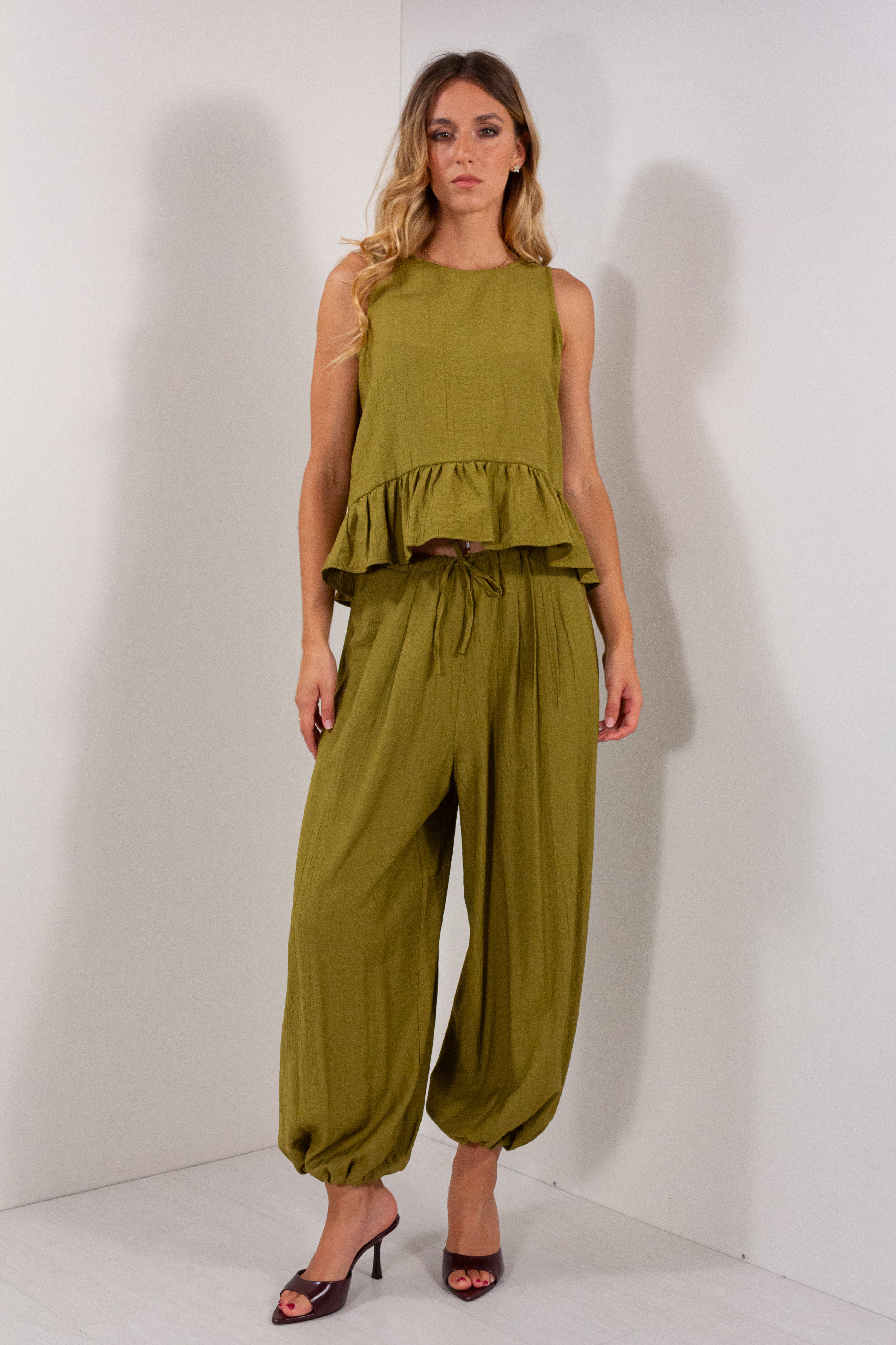 PANTALONE PALLONCINO STROPICCIO