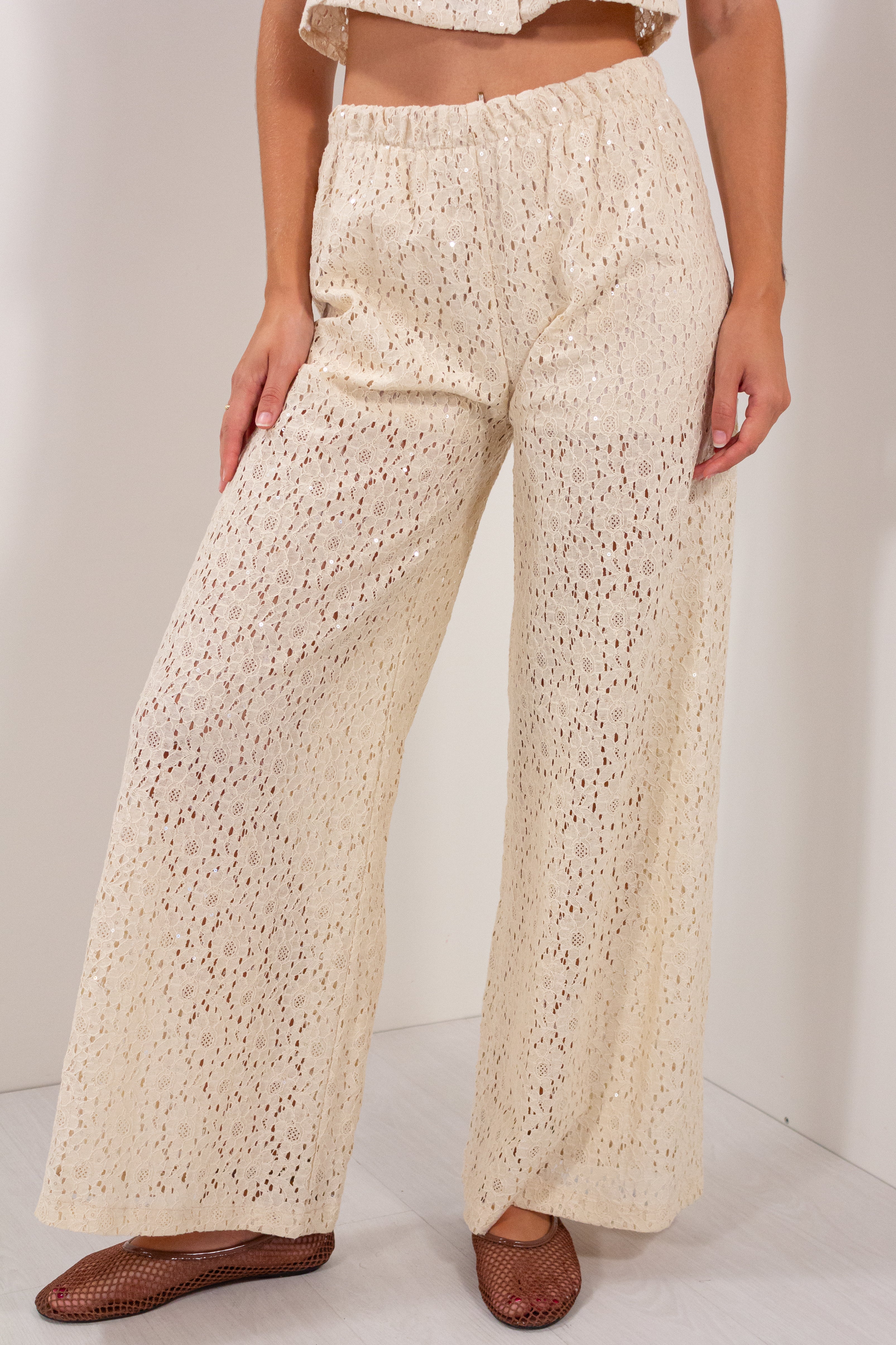 PANTALONE SANGALLO PAILLETTES