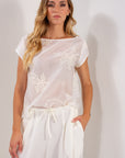 BLUSA LYOCELL RICAMO GRANDE