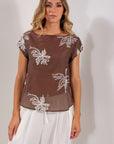 BLUSA LYOCELL RICAMO GRANDE