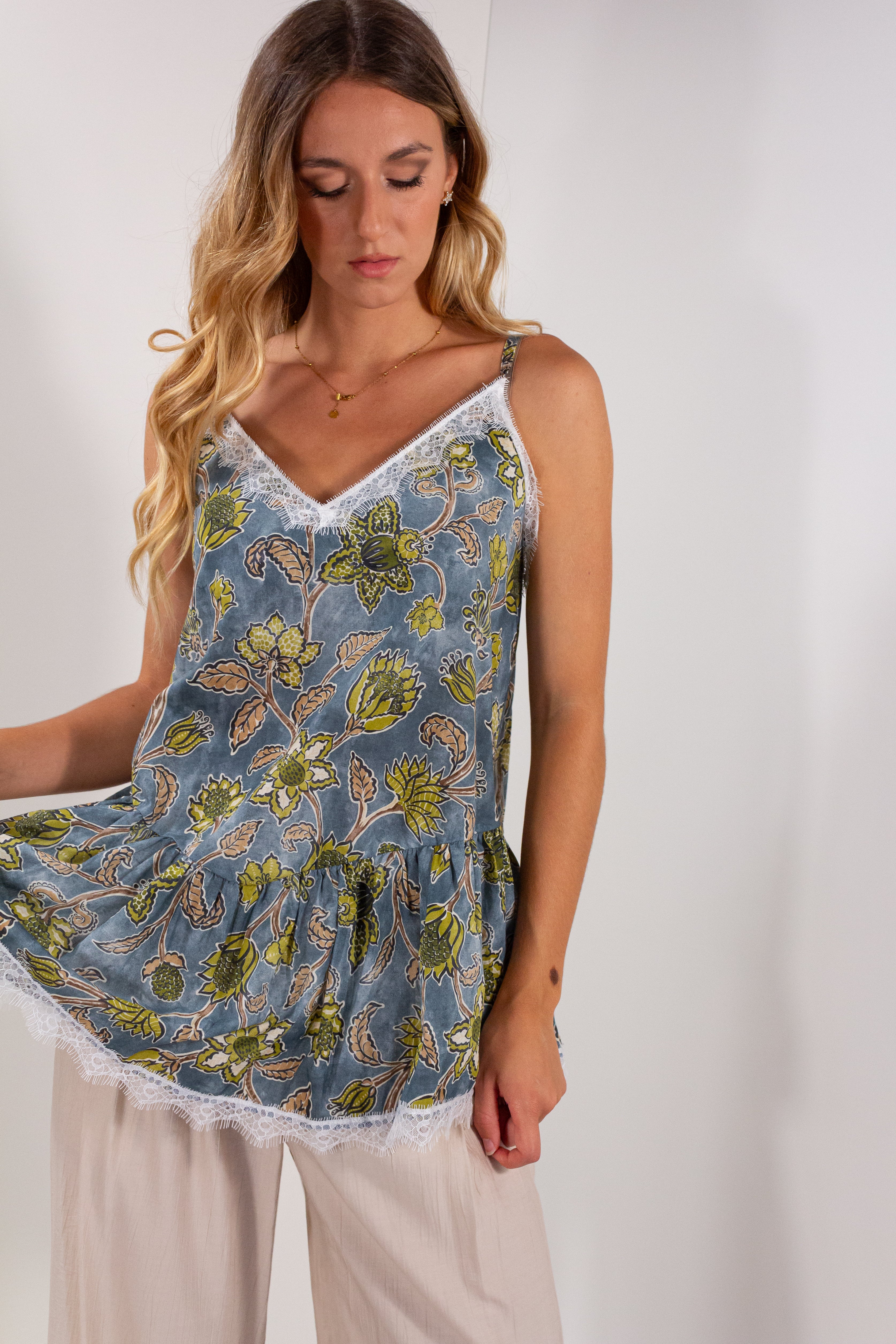 TOP COTONE FANTASIA+PIZZO
