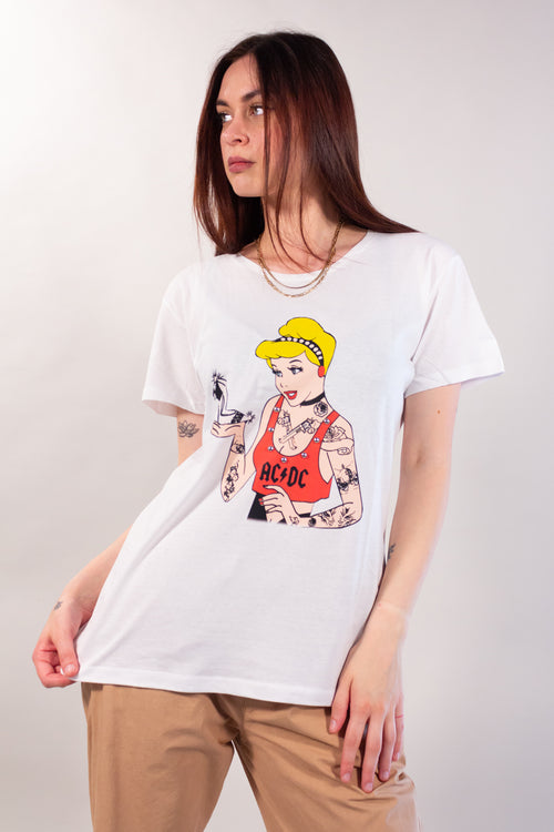 T-SHIRT STAMPA+BORCHIE