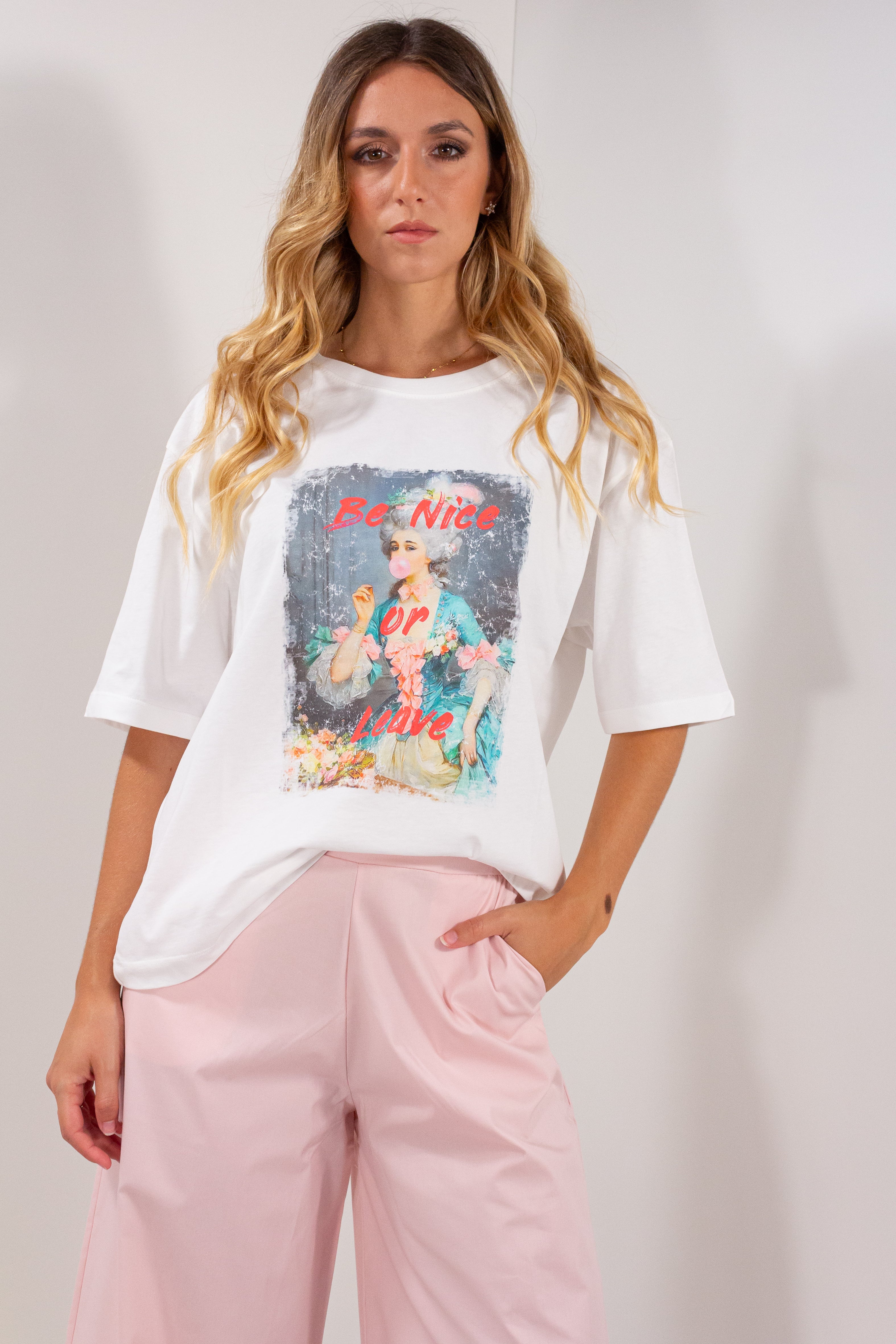 T-SHIRT BE NICE OR LEAVE