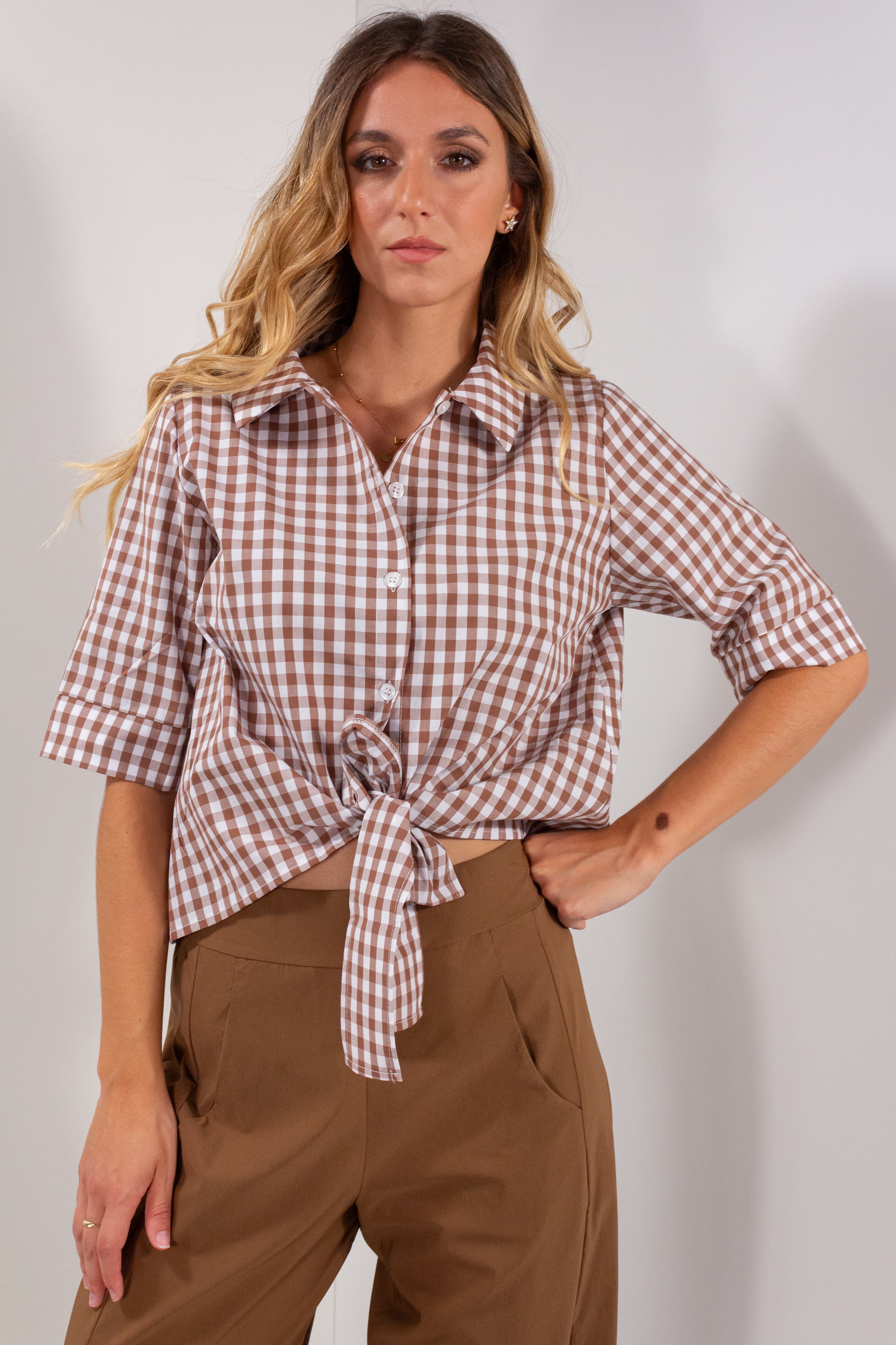 CAMICIA QUADRETTI LEGATA M/M
