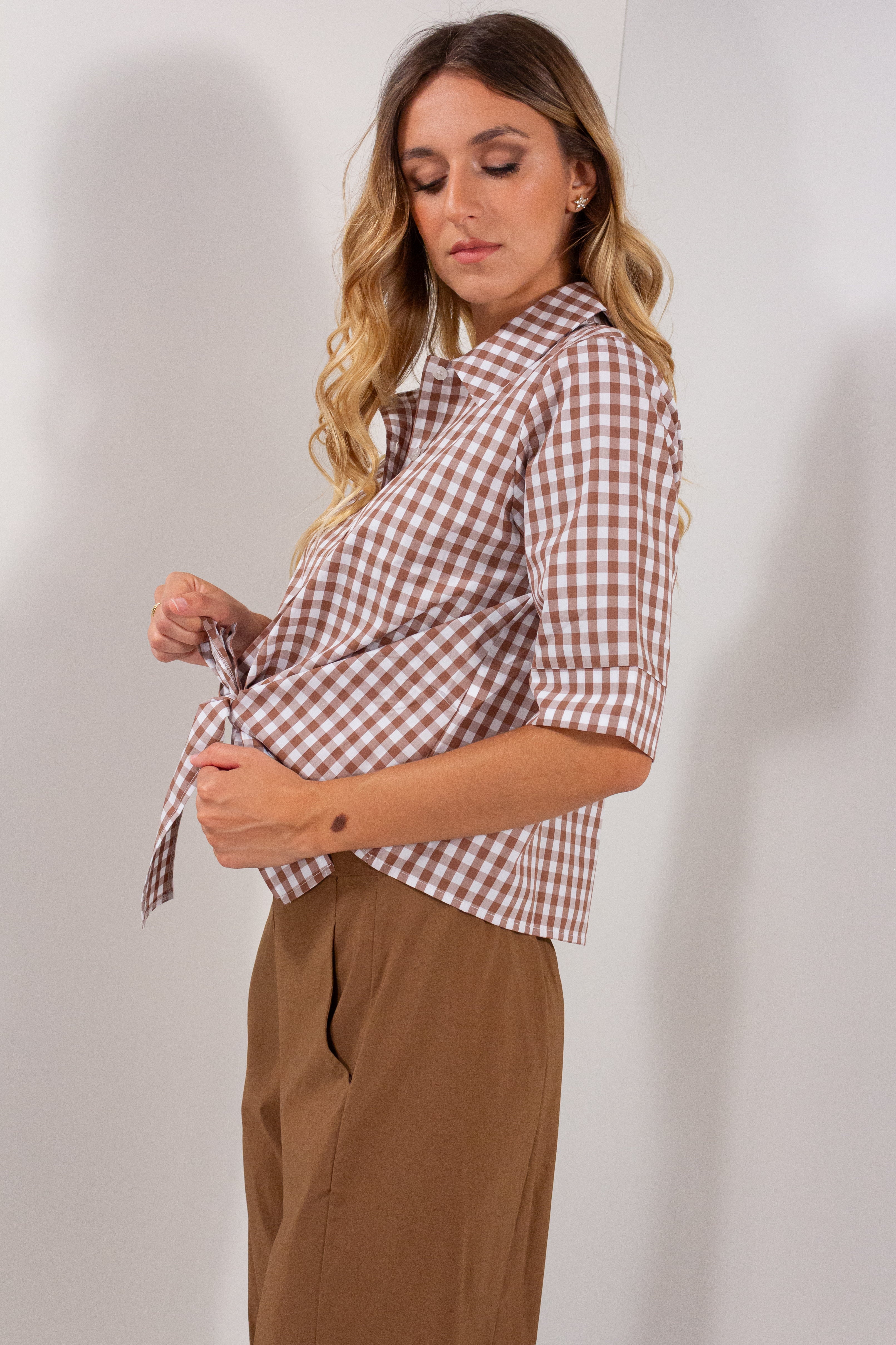 CAMICIA QUADRETTI LEGATA M/M