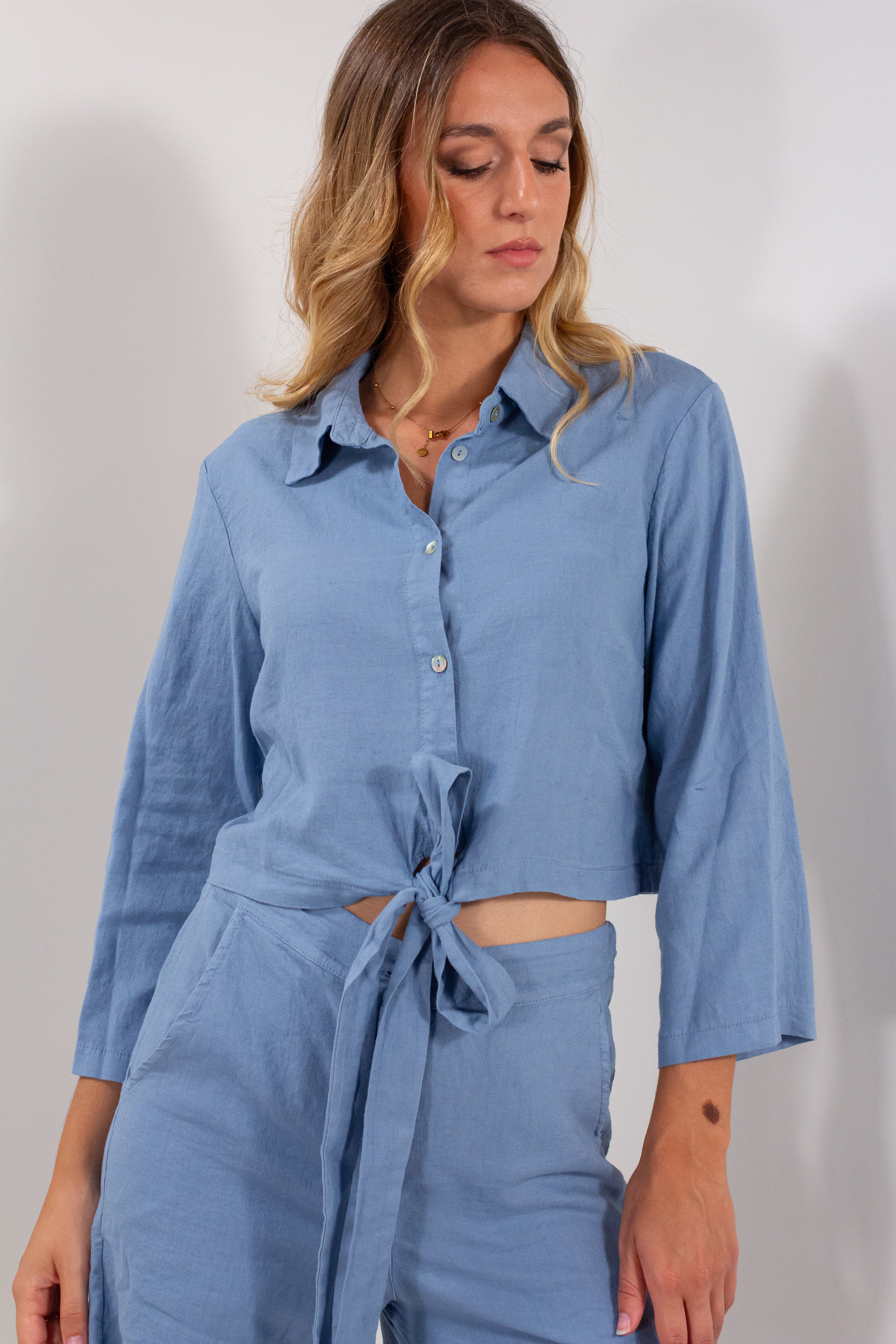 CAMICIA LEGATA LINO