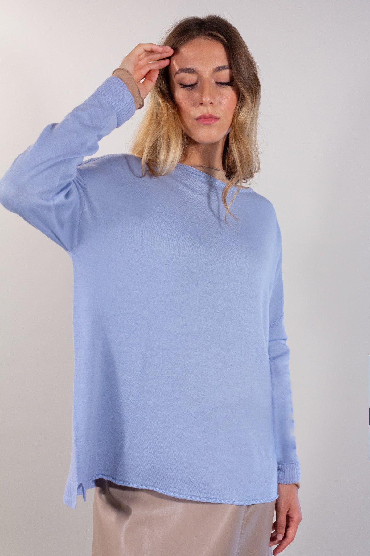 MAGLIA AMPIA PURA LANA FINE