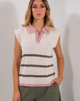 POLO RIGATA SMANICATA
