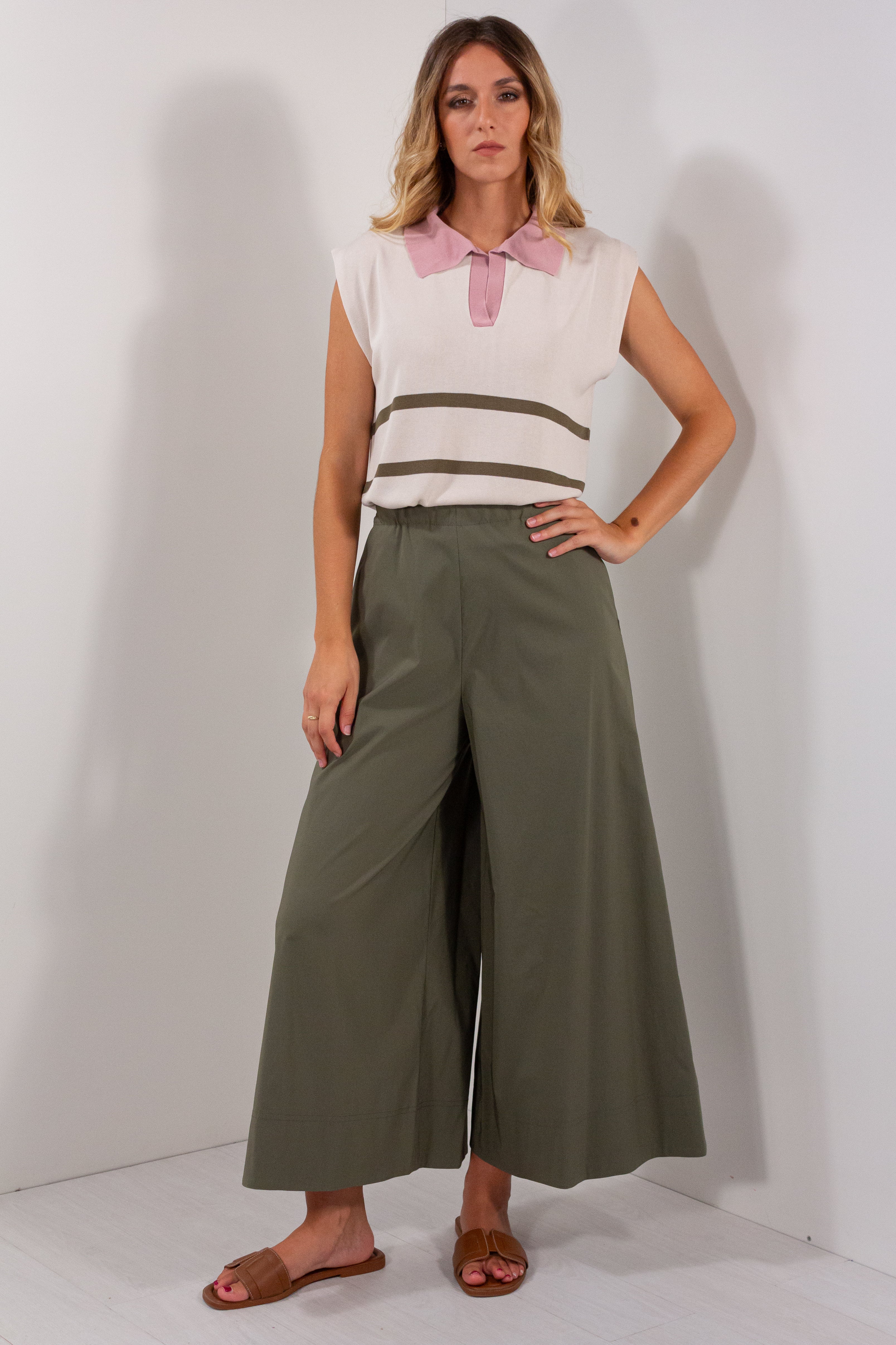 PANTALONE CROPPED AMPIO