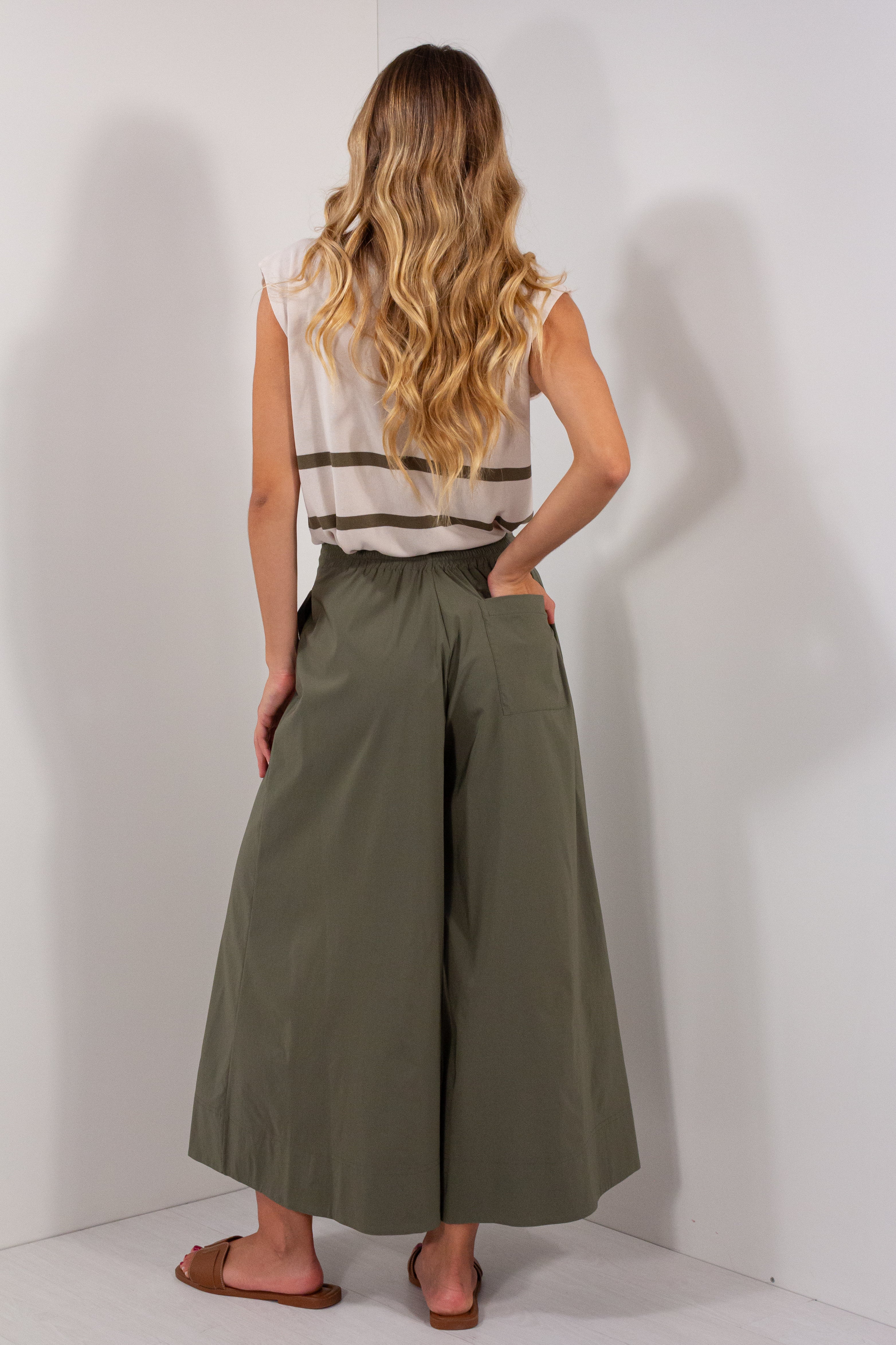 PANTALONE CROPPED AMPIO