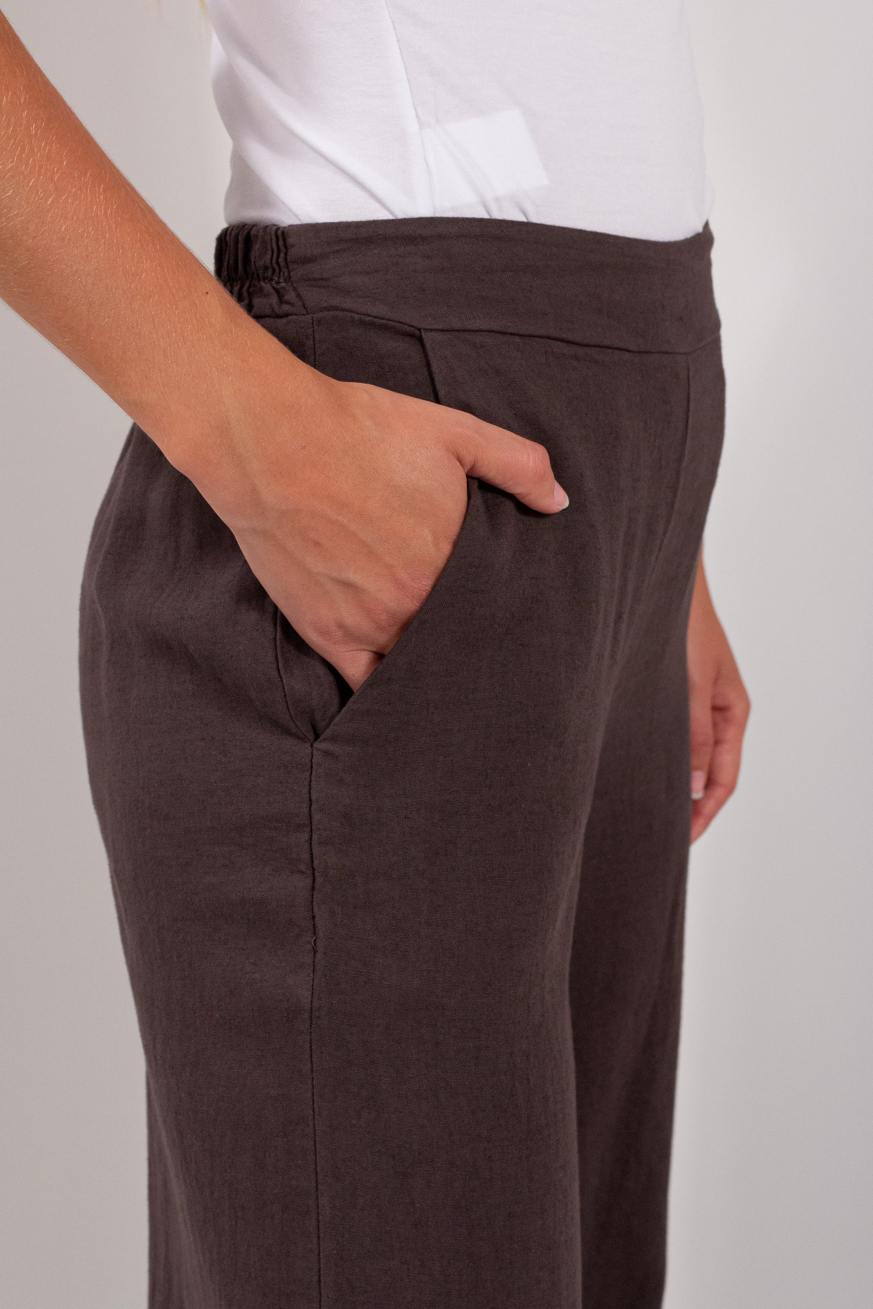 PANTALONE PALAZZO LINO