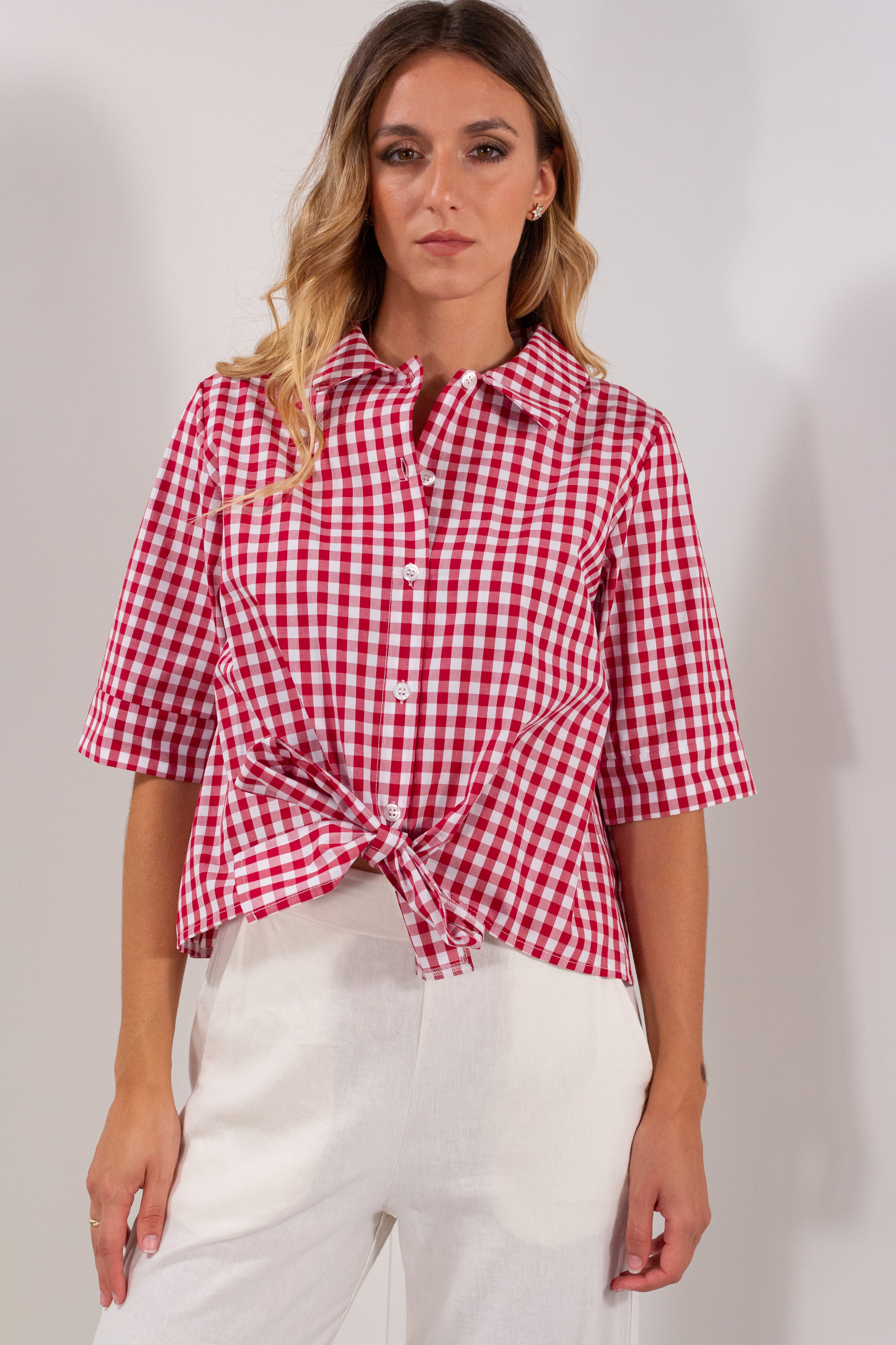 CAMICIA QUADRETTI LEGATA M/M