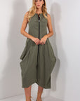 SLEEVELESS DRESS WITH ZIP TIPS