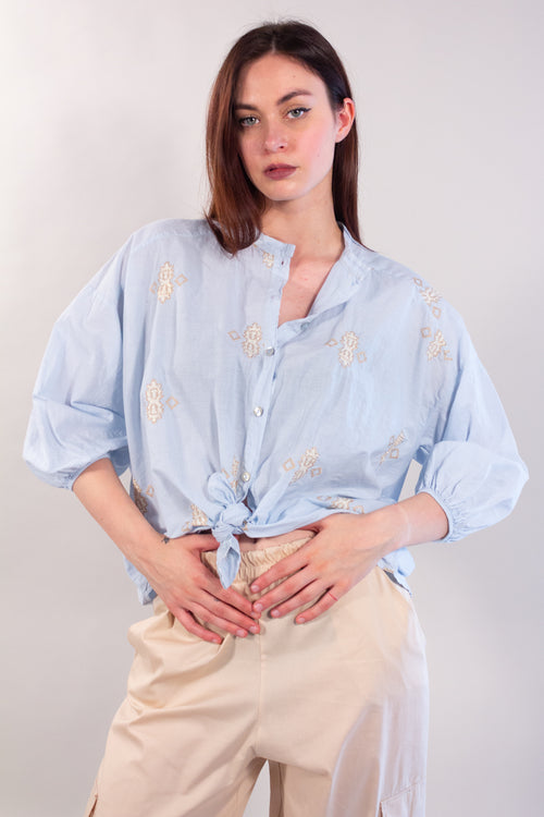 CAMICIA MUSSOLA RICAMI