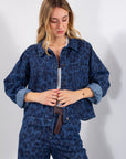 GIACCA DENIM MACULATO