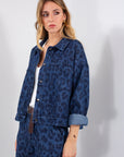 GIACCA DENIM MACULATO