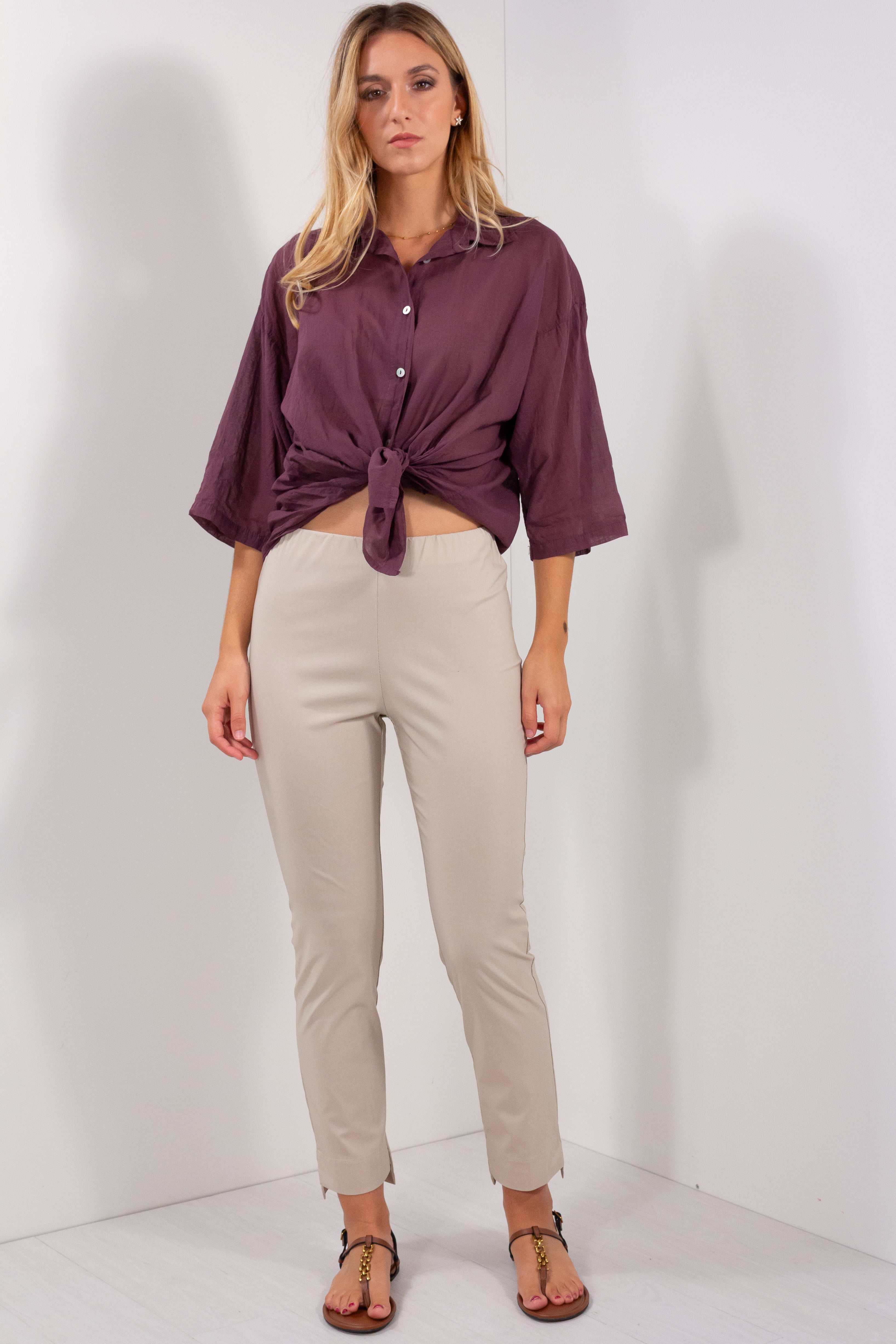 CAMICIA VOILE DI COTONE