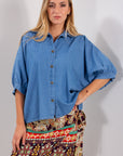 CAMICIA MANICA GOMITO CHAMBRIE