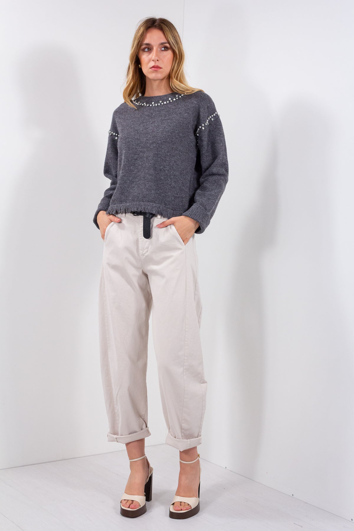 PANTALONE OVETTO GABARDINA