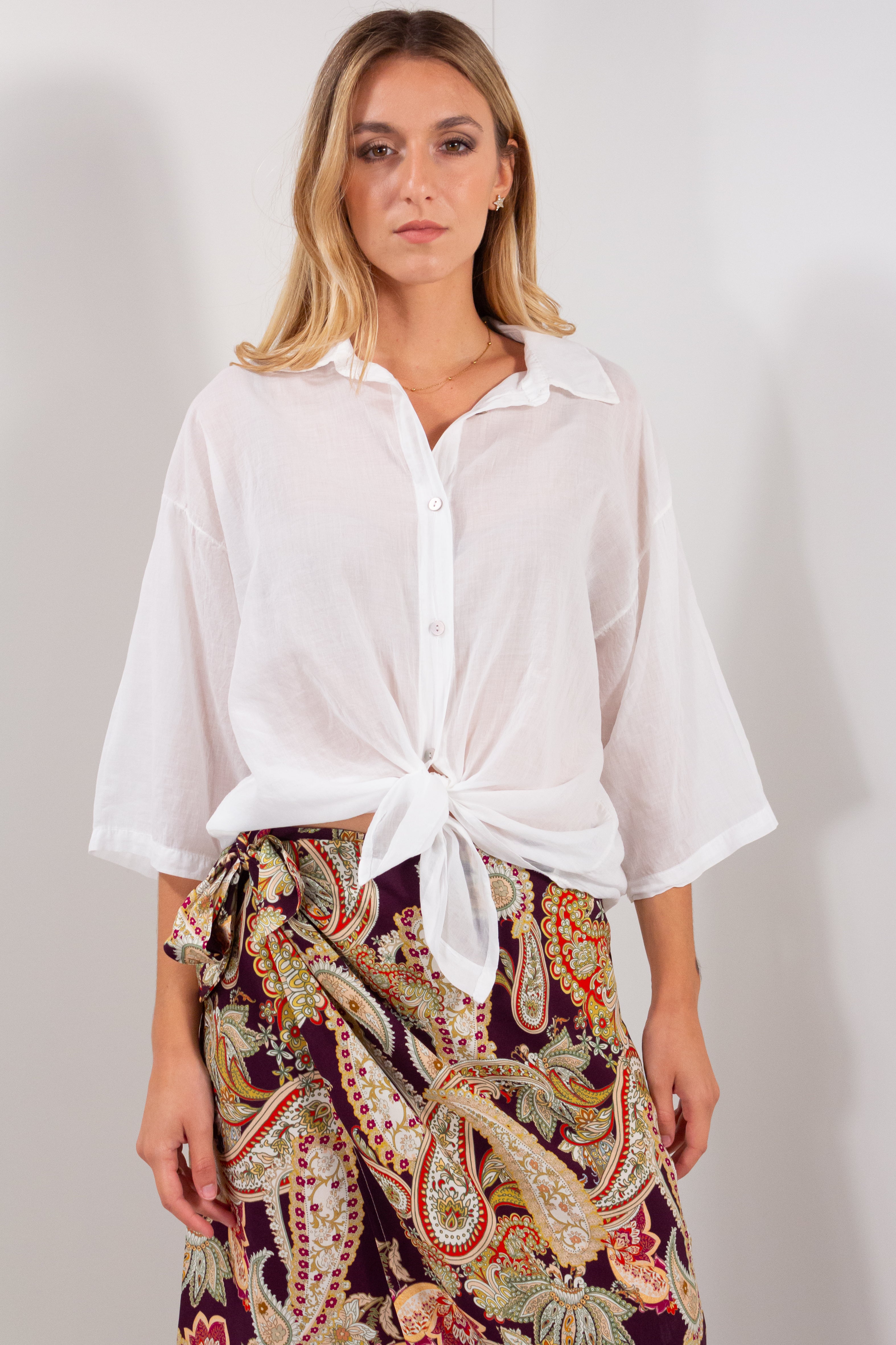 CAMICIA VOILE DI COTONE