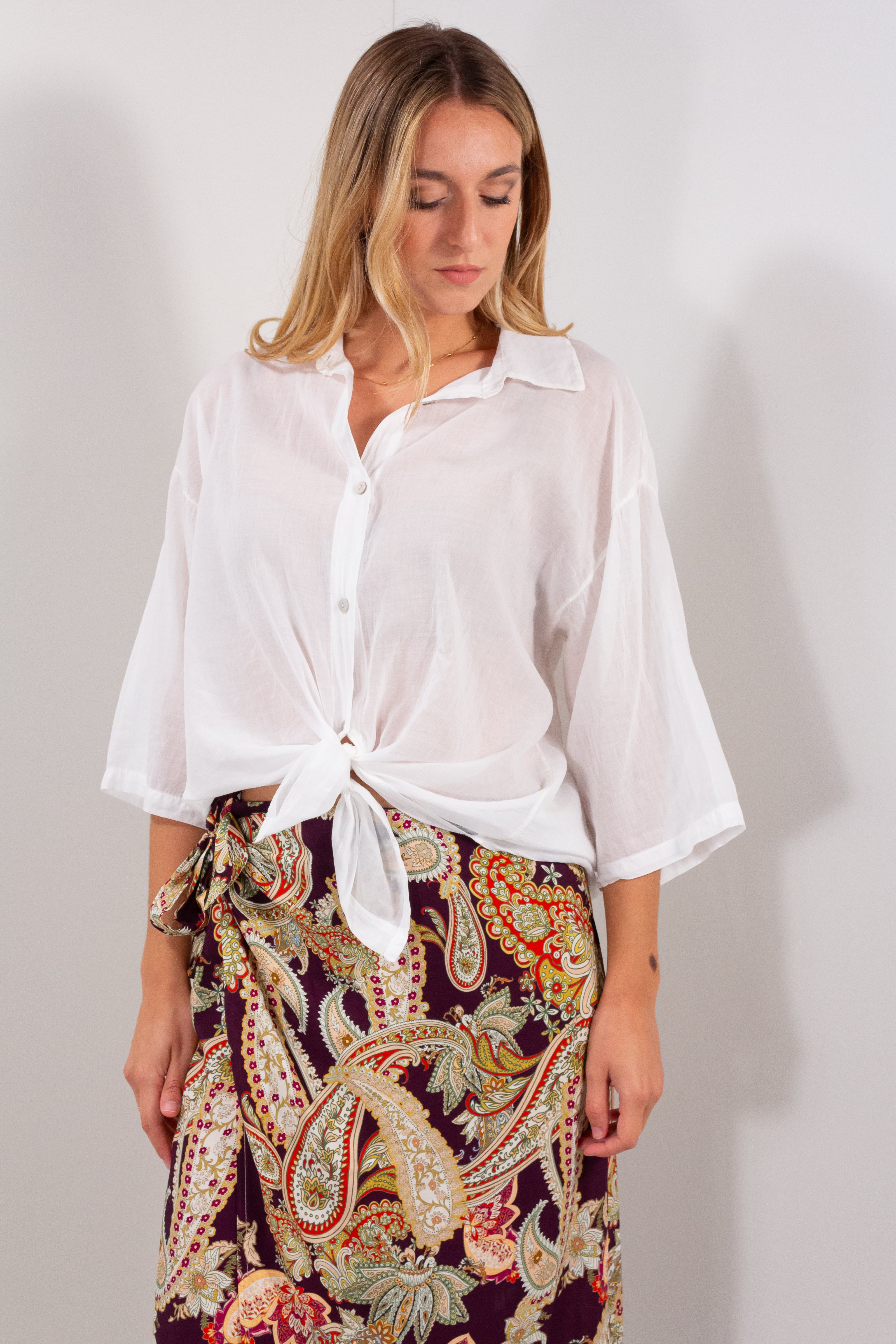 CAMICIA VOILE DI COTONE