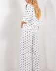 PANTALONE POIS E PIZZO