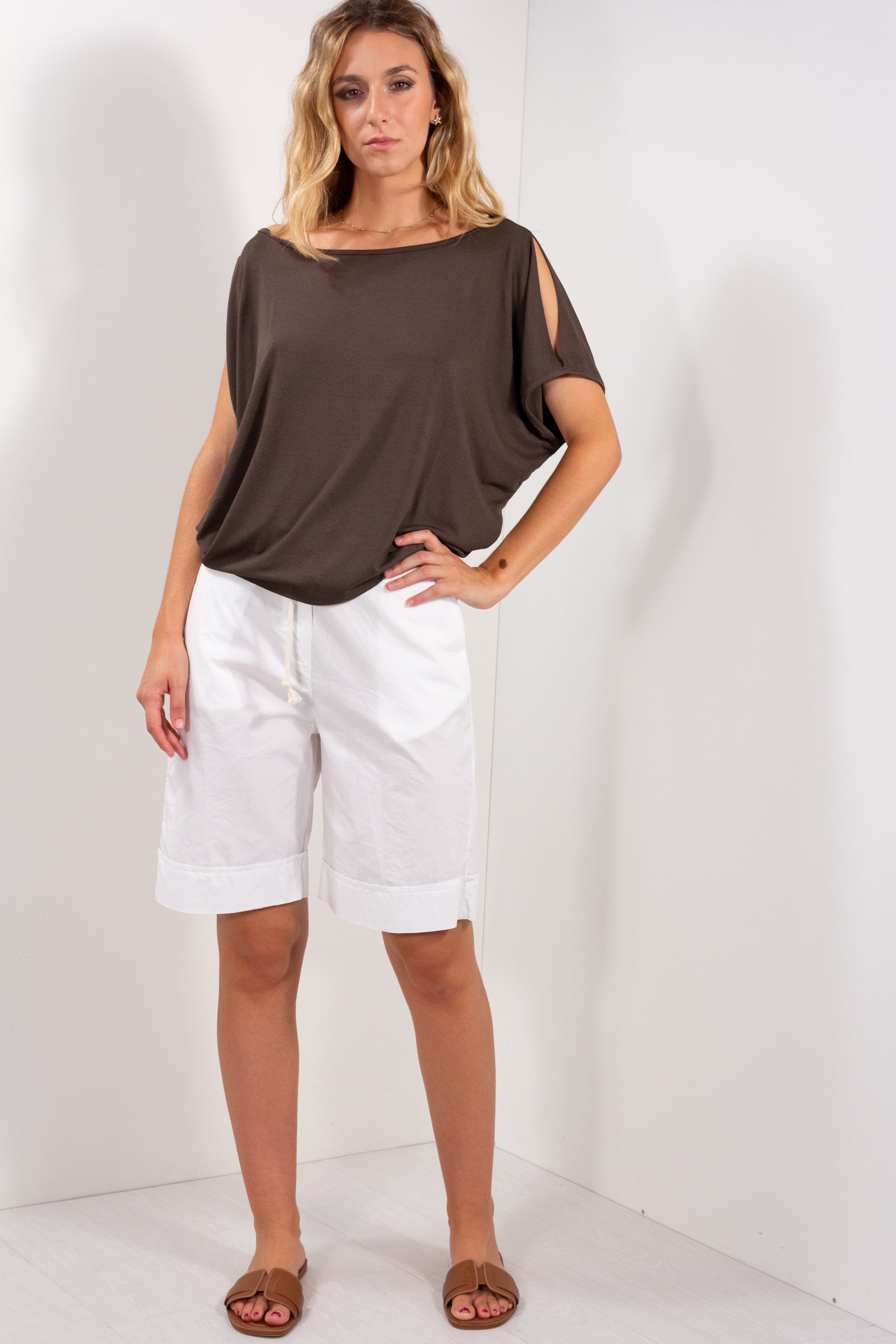 MAGLIA KIMONO BUCHI SPALLA