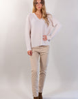 V-NECK SWEATER IN PURE FINE WOOL