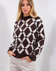 MAGLIA LUPO GEOMETRICA