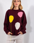 MAGLIA INTARSIO PALLONCINI