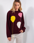 MAGLIA INTARSIO PALLONCINI