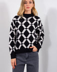 MAGLIA LUPO GEOMETRICA