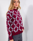MAGLIA LUPO GEOMETRICA