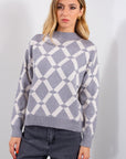 MAGLIA LUPO GEOMETRICA