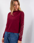 MAGLIA PERLE MANICHE