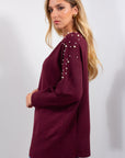 MAGLIA OVER PERLE SPALLE
