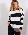 MAGLIA RIGATA IN LANA/COTONE