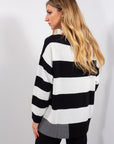 MAGLIA RIGATA IN LANA/COTONE