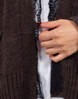 CARDIGAN PIZZO MISTO ALPACA