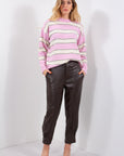 PANTALONE ECOPELLE RIBATTITURA