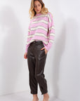 PANTALONE ECOPELLE RIBATTITURA